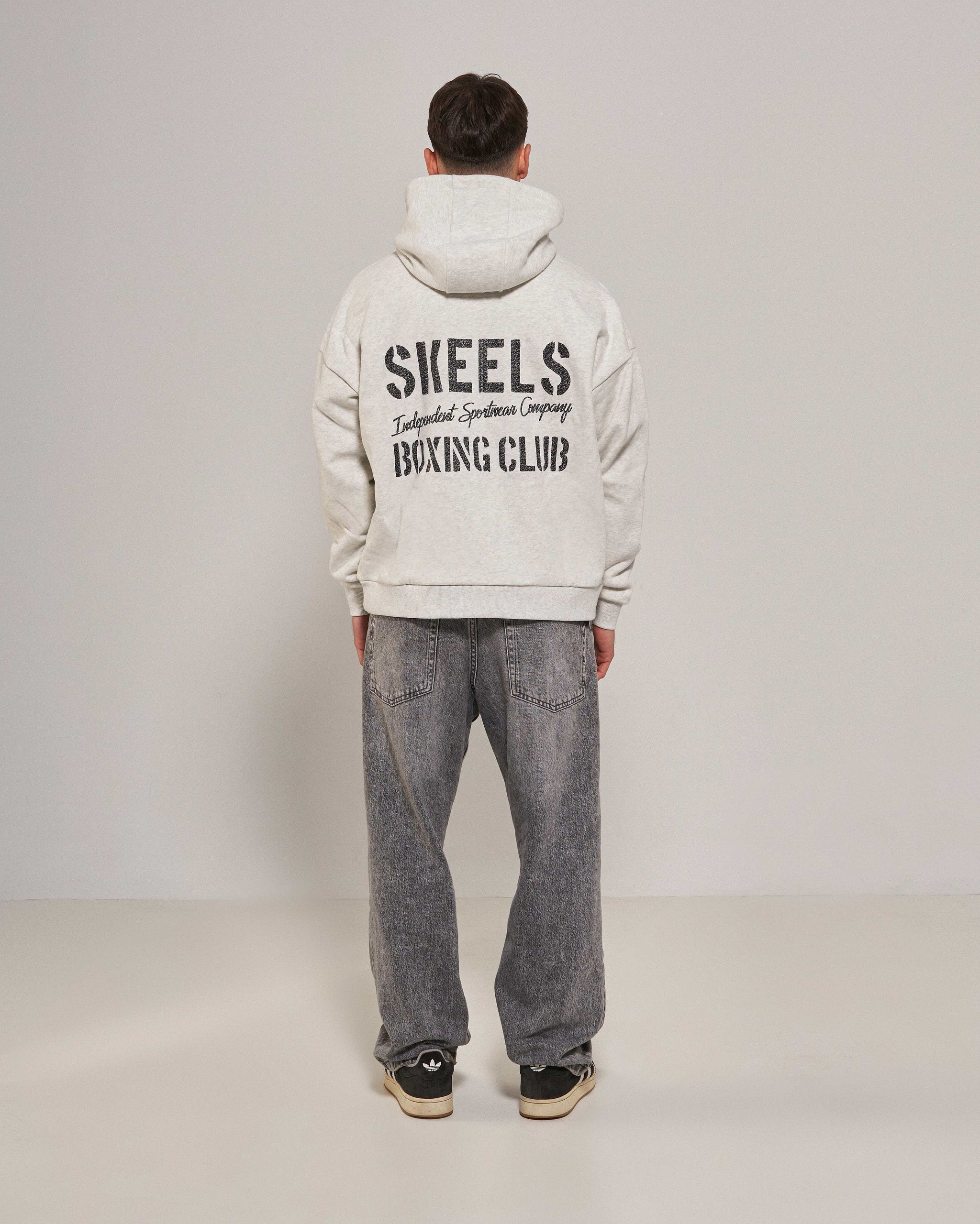 Boxing Club Hoodie Grey – Skeelsbrand